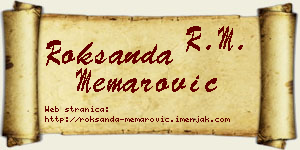 Roksanda Memarović vizit kartica